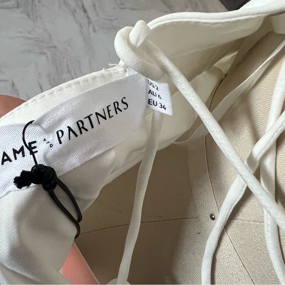 Fame and partners white wrap maxi cross dress us2 - Picture 5 of 5